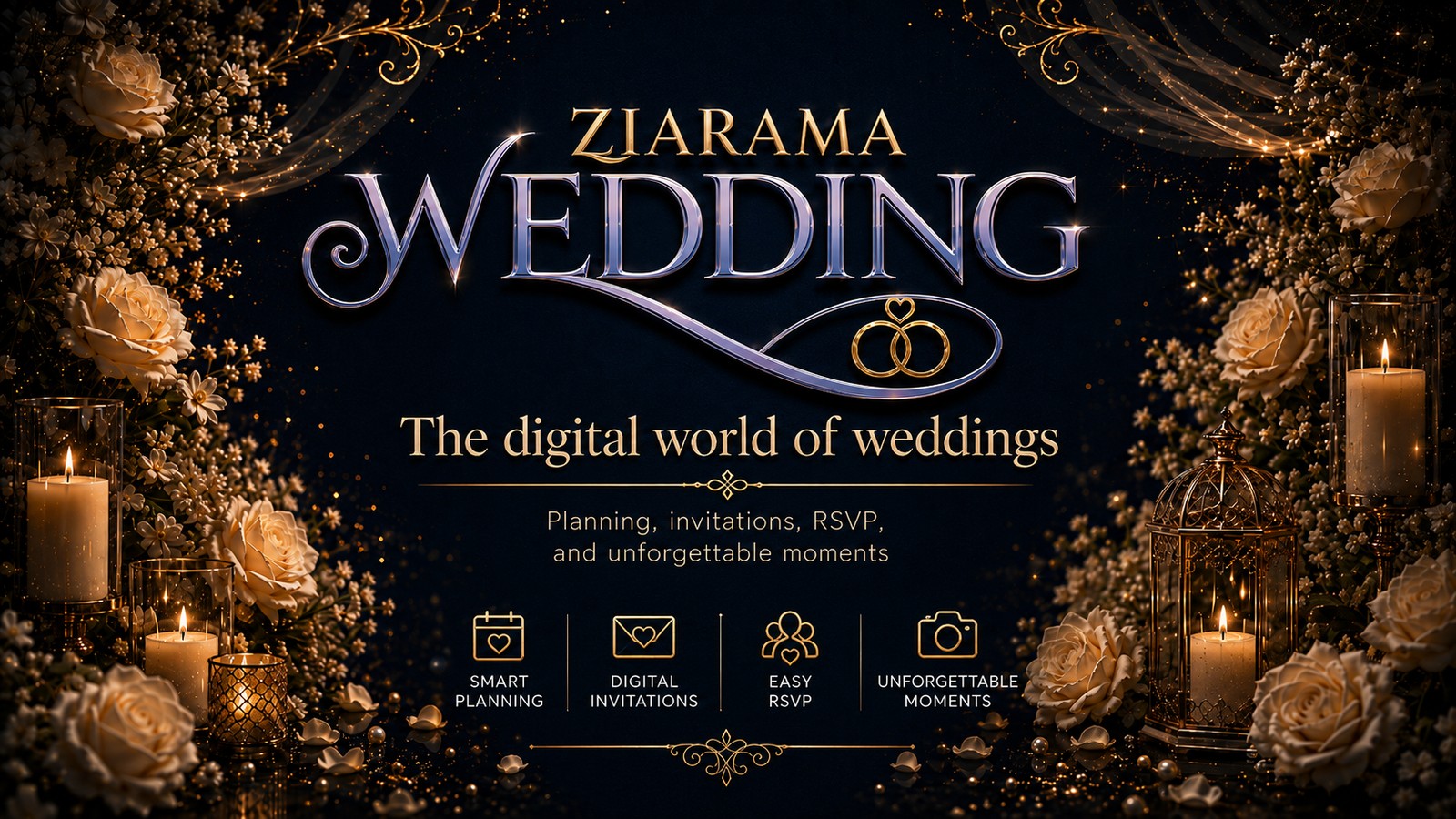 Ziarama Wedding brings invitations, guests, planning and immersive venues into one digital journey